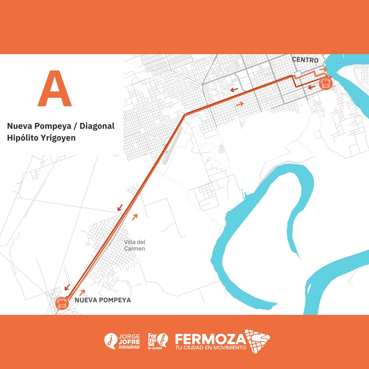 mapa linea A